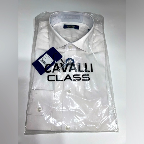 cavalli class dress shirts Cavalli Class Cotton Point-Collar Dress Shirt